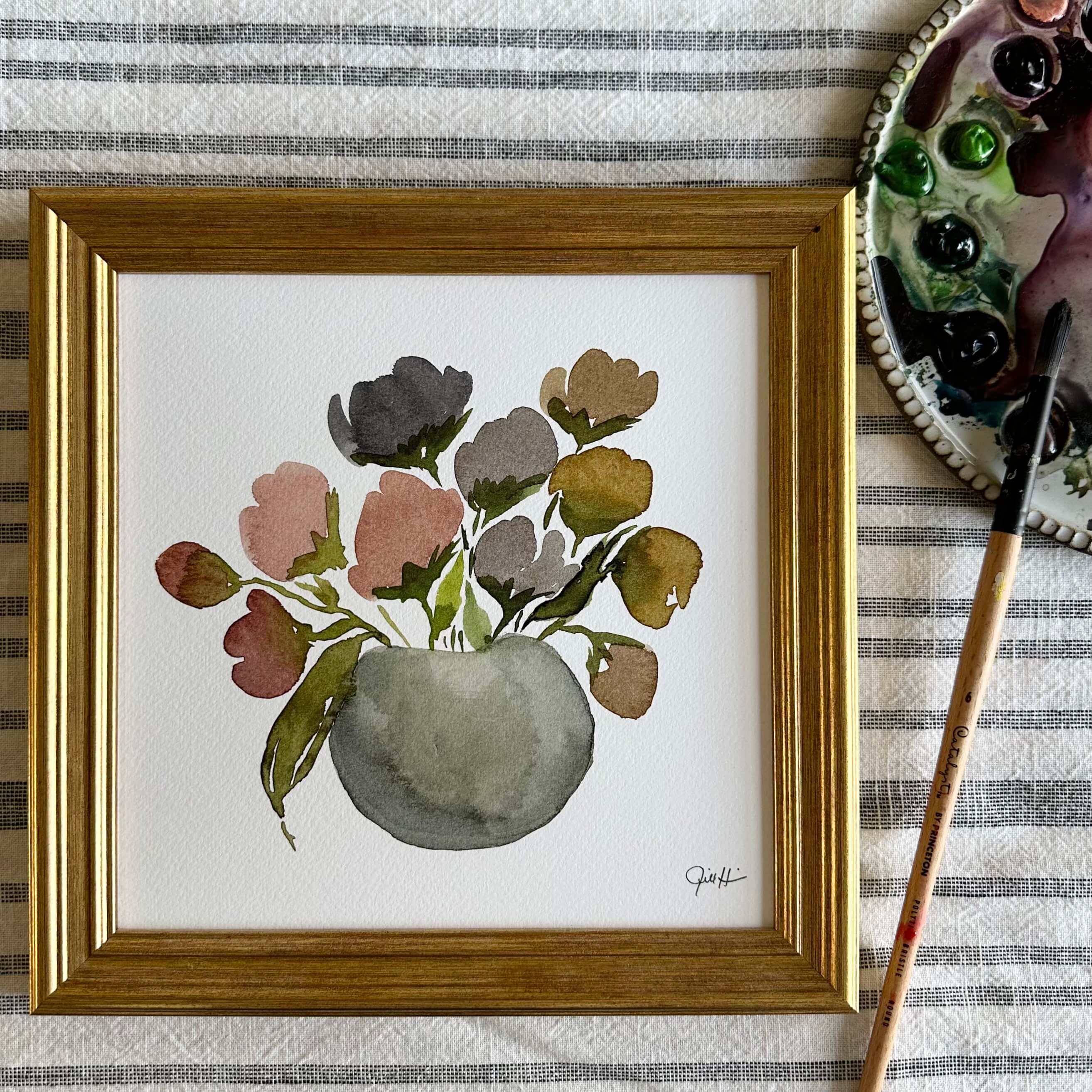 Photo of Morning Still Life No. 2 watercolor painting